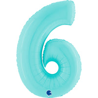 Grabo Pastel Blue Foil Numbers 6