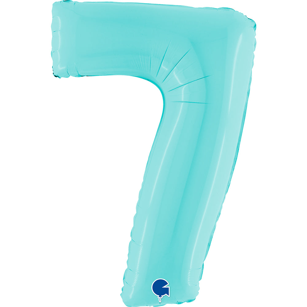 Grabo Pastel Blue Foil Numbers 7