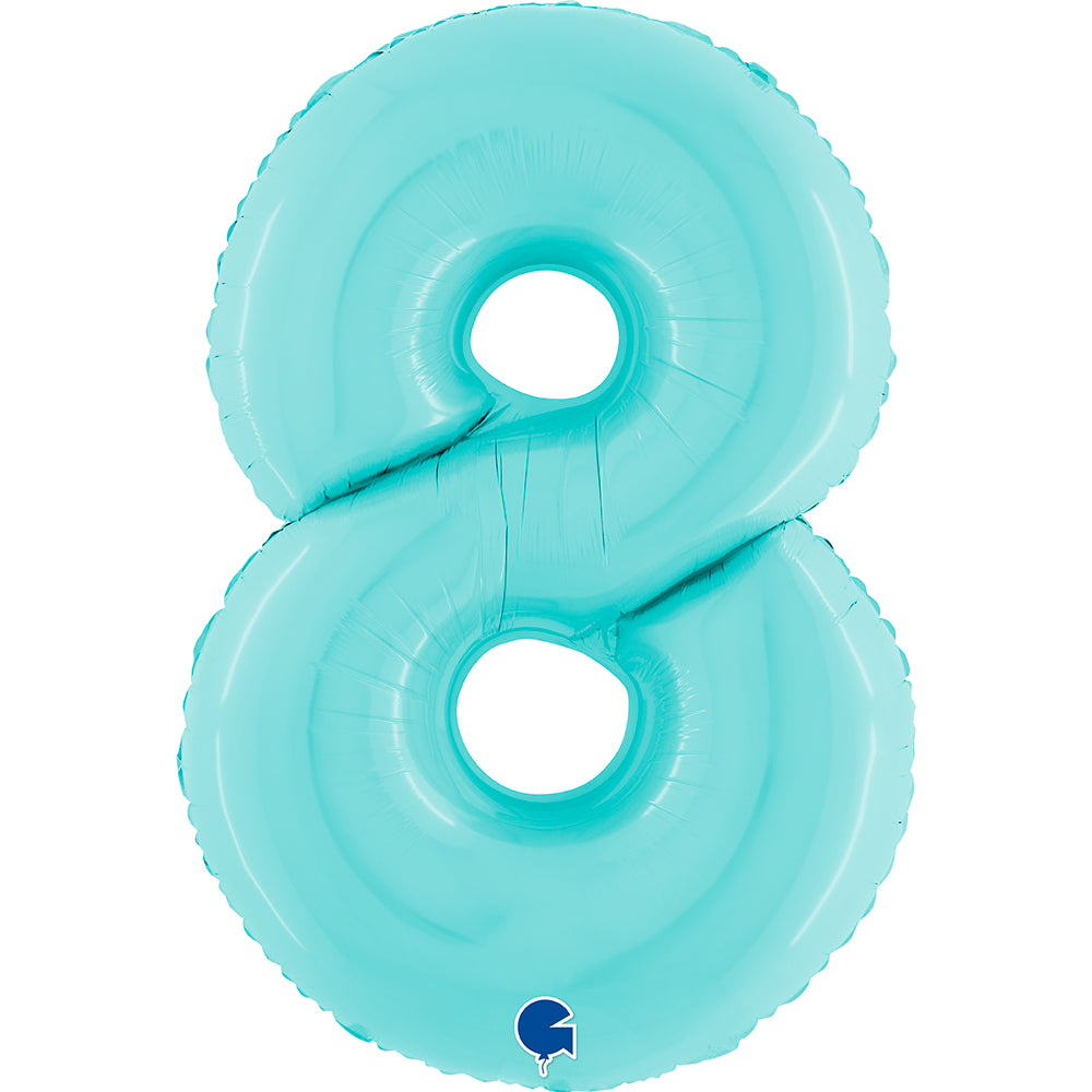 Grabo Pastel Blue Foil Numbers 8