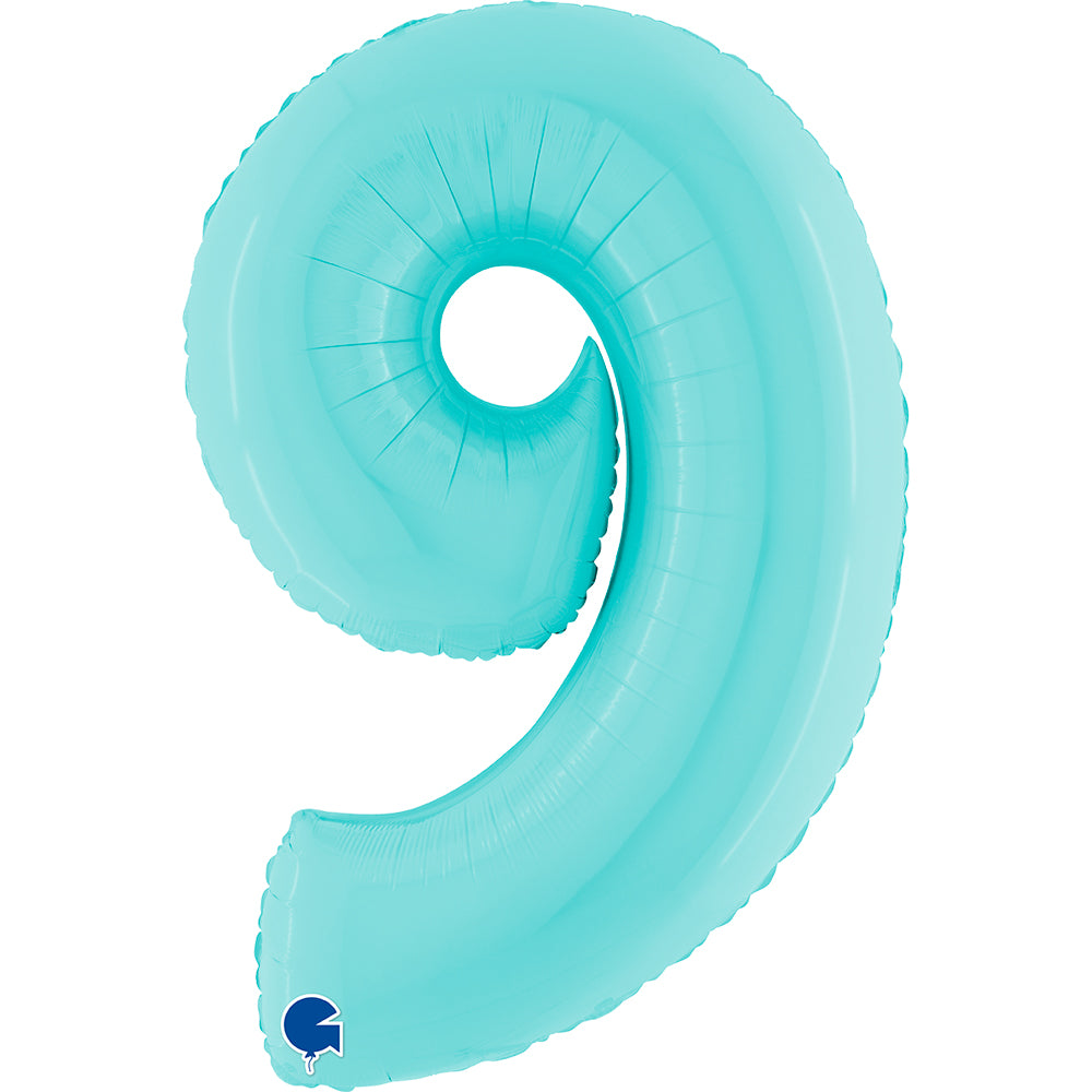Grabo Pastel Blue Foil Numbers 9