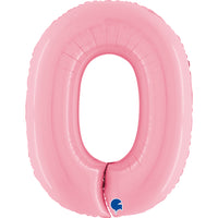 Grabo Pastel Pink Foil Numbers 0
