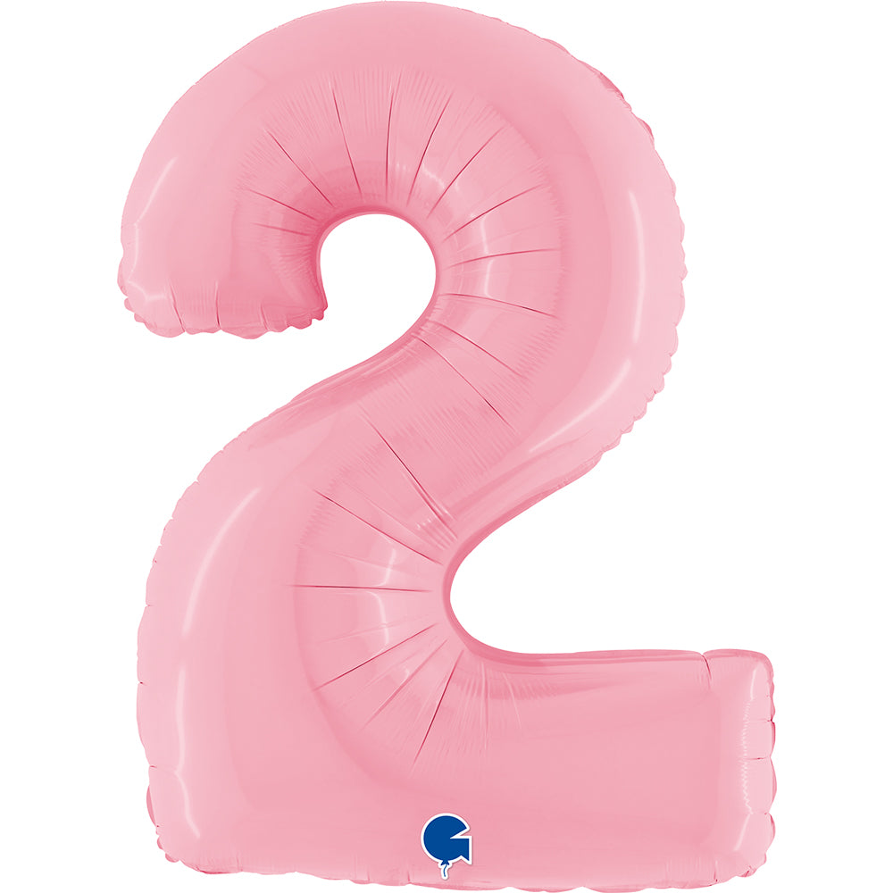 Grabo Pastel Pink Foil Numbers 2