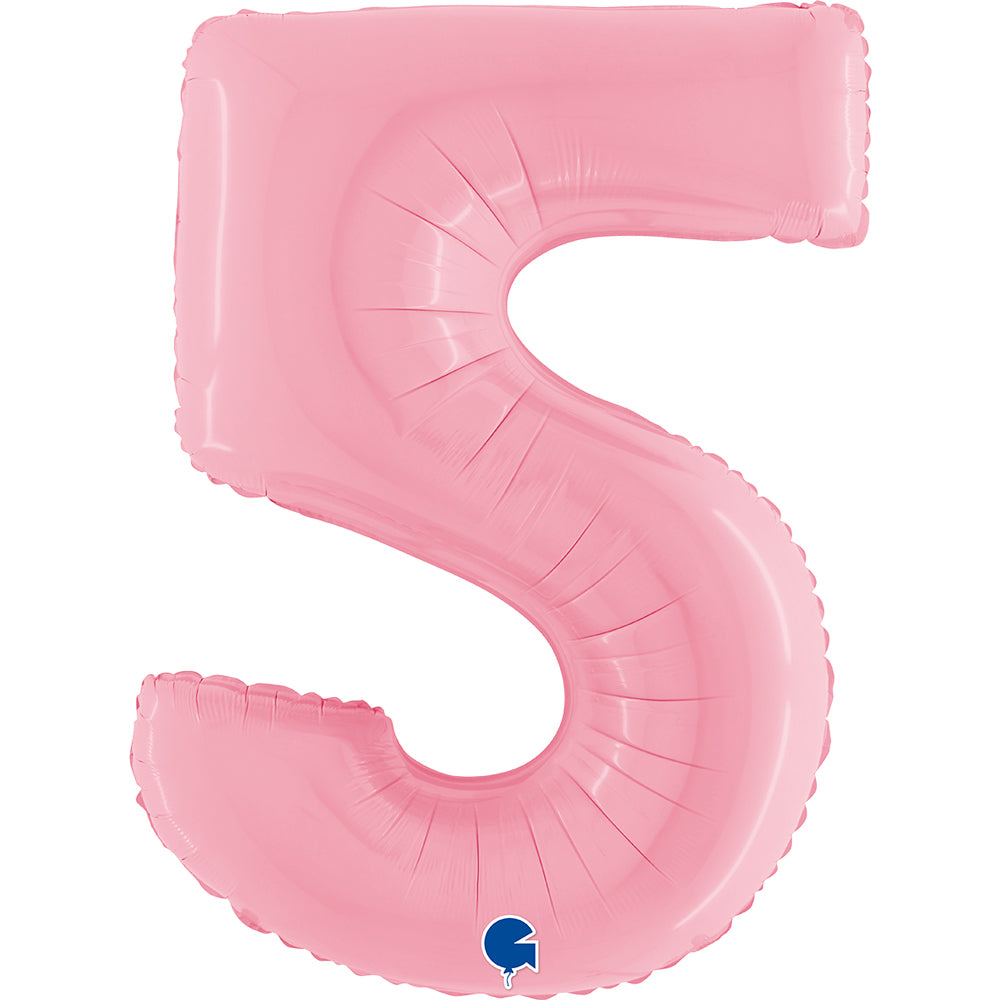 Grabo Pastel Pink Foil Numbers 5
