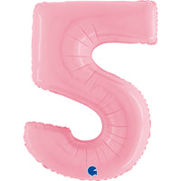 Grabo Pastel Pink Foil Numbers 5