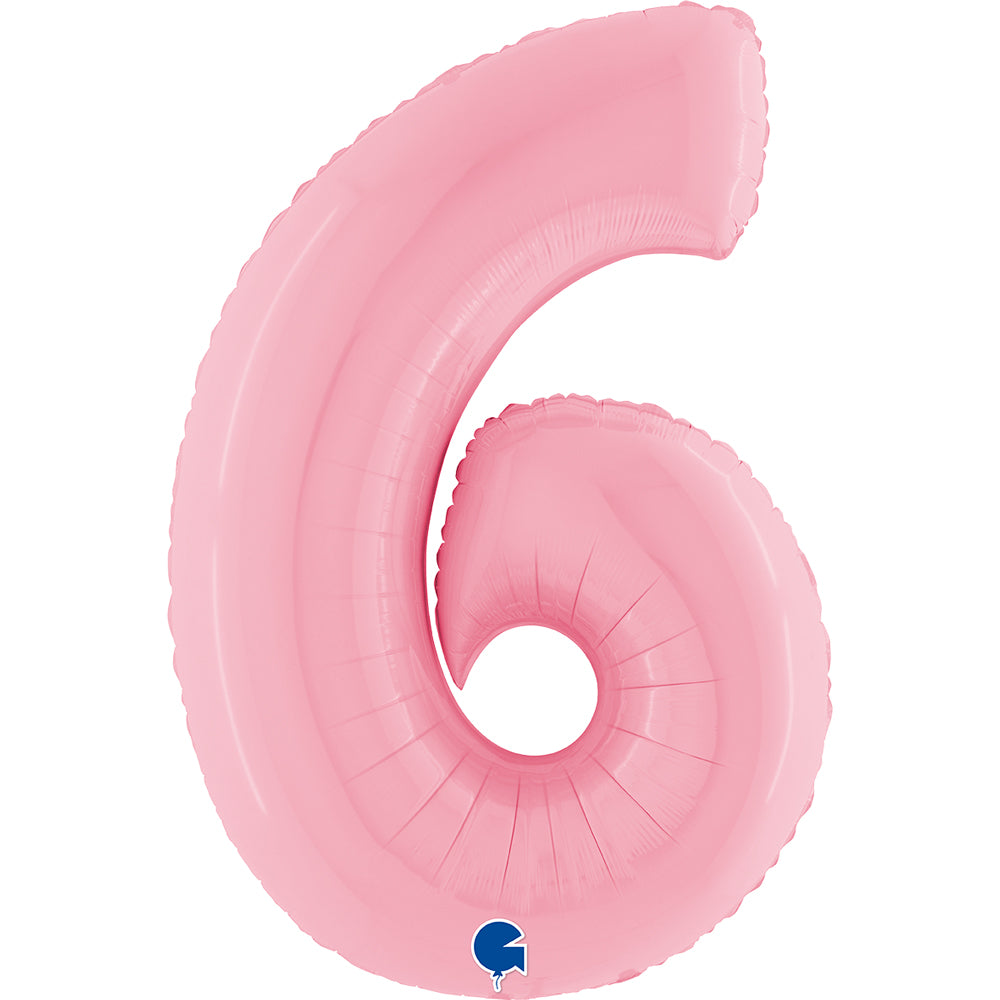 Grabo Pastel Pink Foil Numbers 6