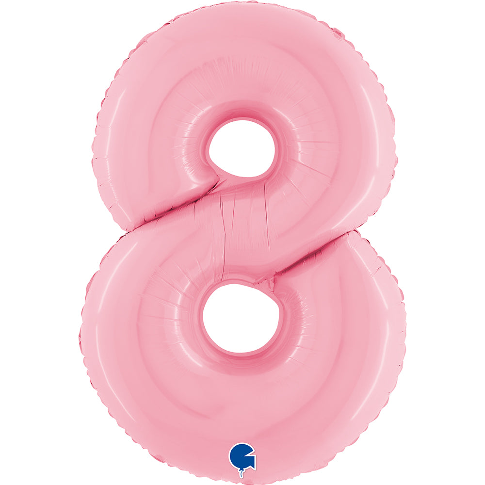Grabo Pastel Pink Foil Numbers 8