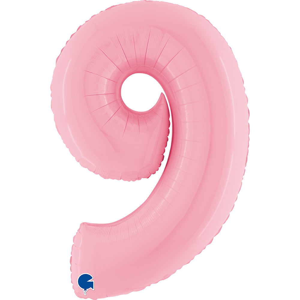 Grabo Pastel Pink Foil Numbers 9