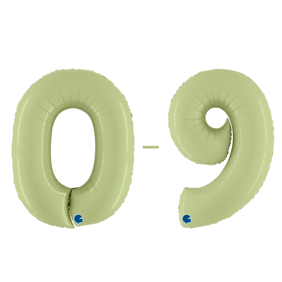 Grabo Satin Olive Foil Numbers 0-9