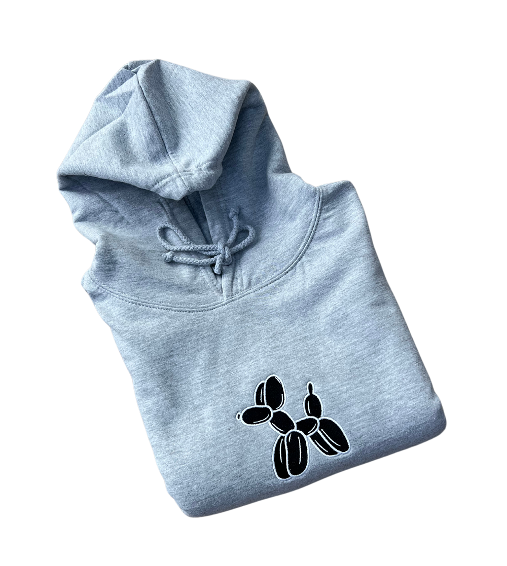 Balloon Dog Hoodie - Heather Grey