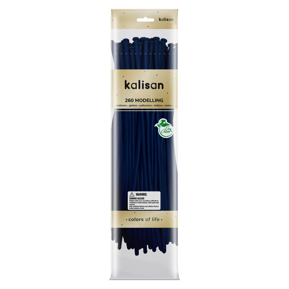 Kalisan Standard Dark Blue Modelling Balloons
