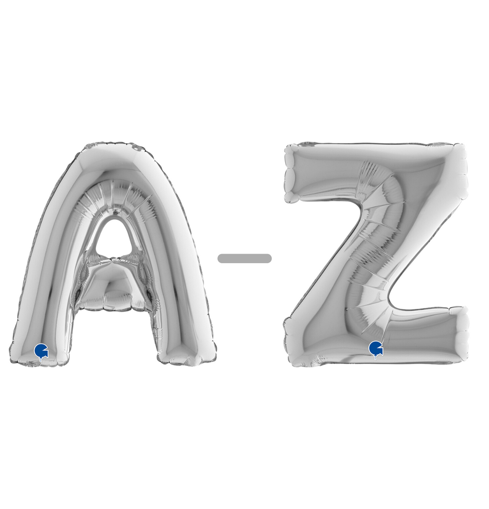 Grabo Mini Silver Foil Letters A-Z