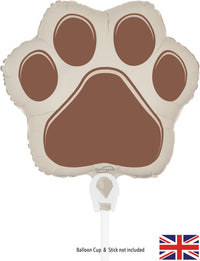 Oaktree Brown Paw Print Foil mini