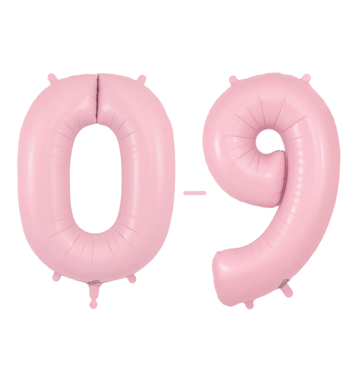 Oaktree Matte Pink Foil Numbers 0-9