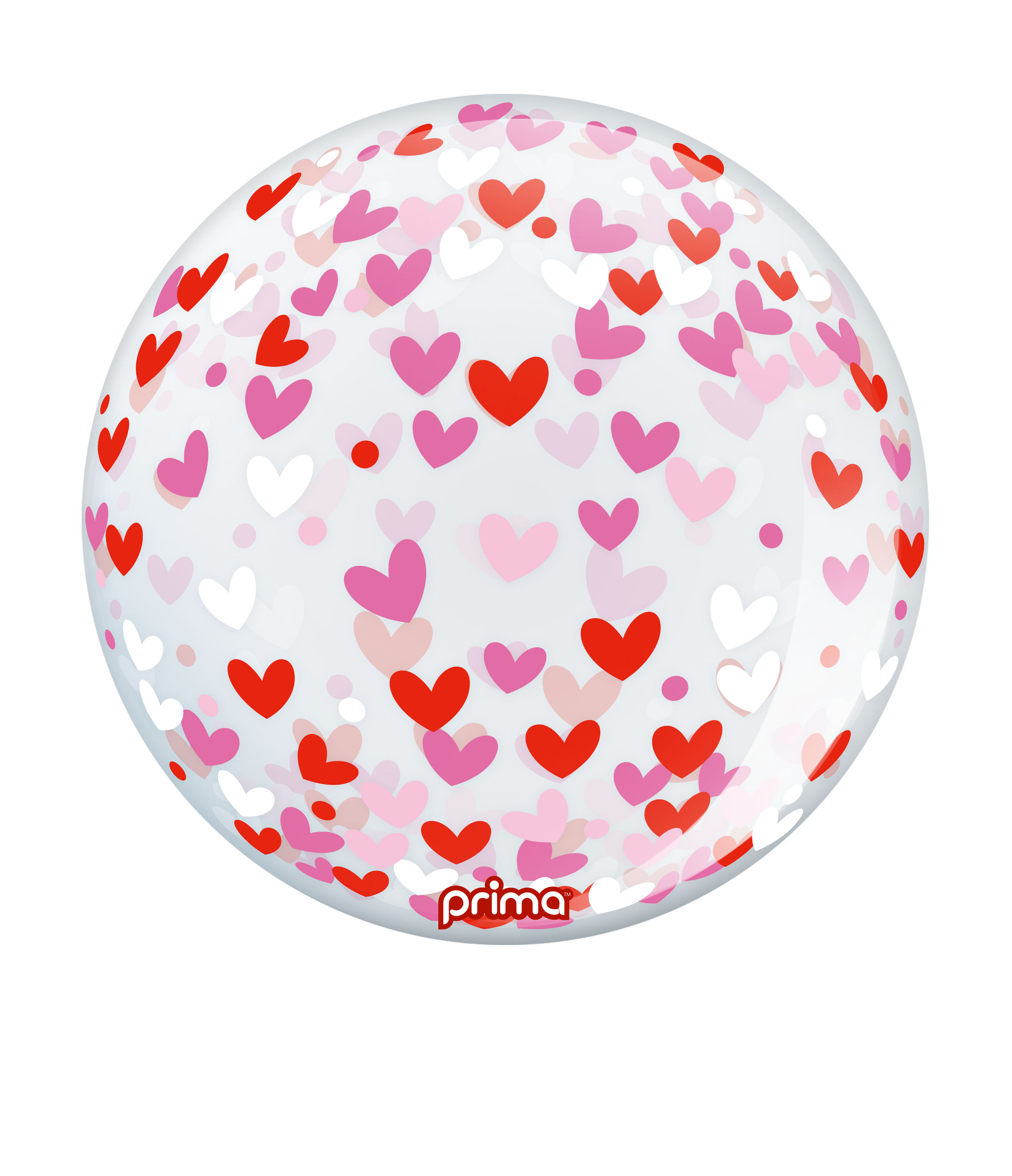 Prima Confetti Hearts Sphere