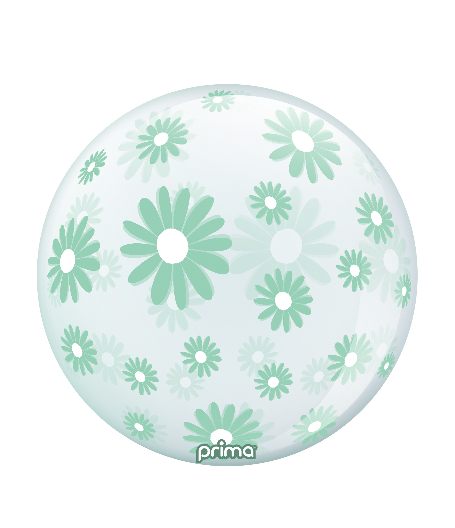 Prima Mint Green Daisies Sphere