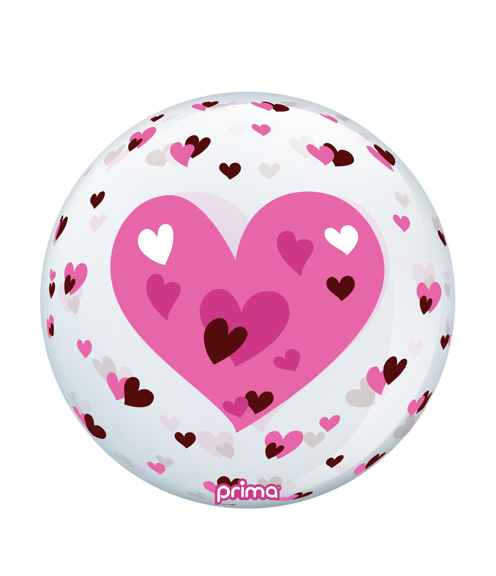 Prima Pink Hearts Sphere