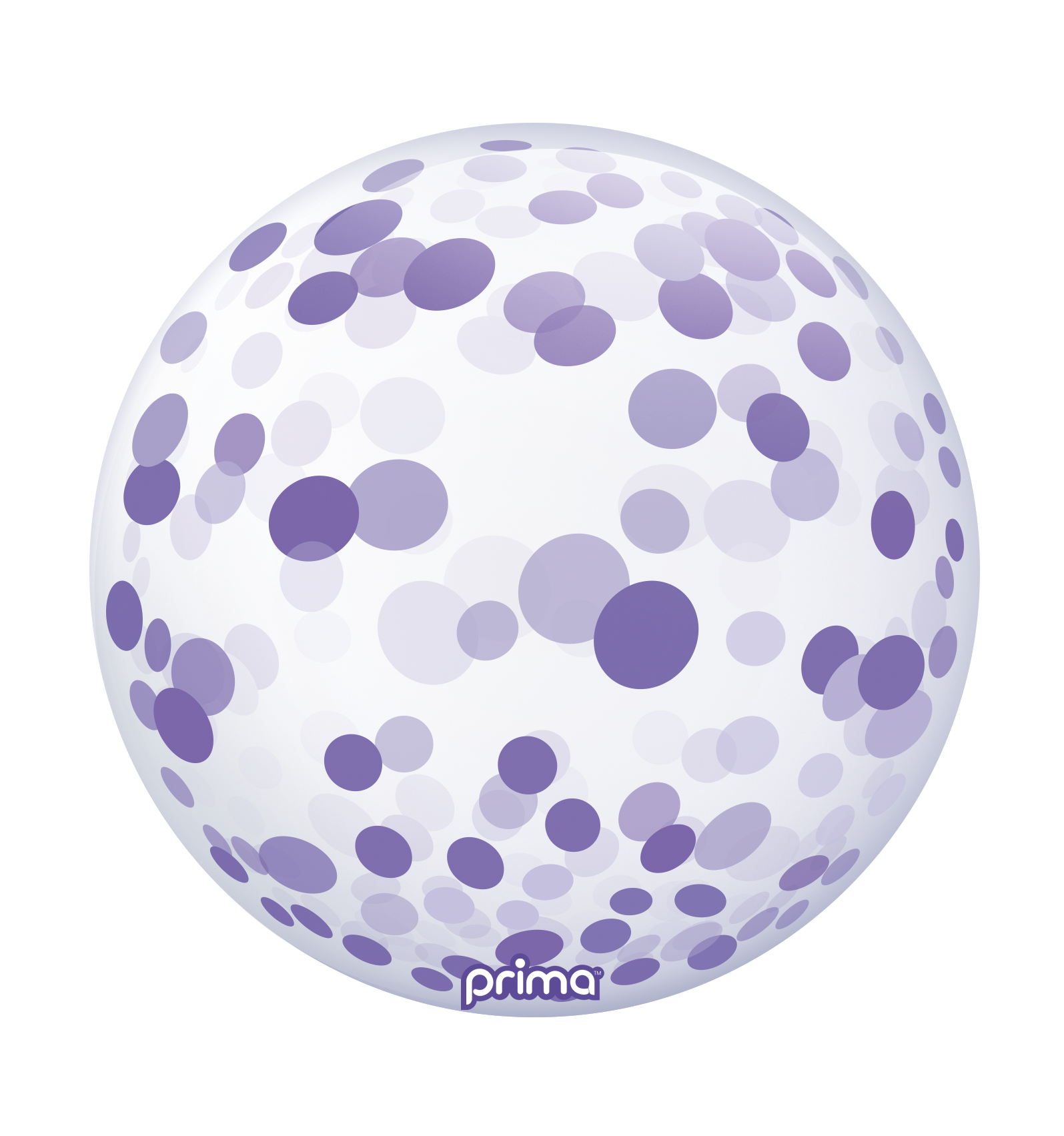 Prima Purple Confetti Sphere