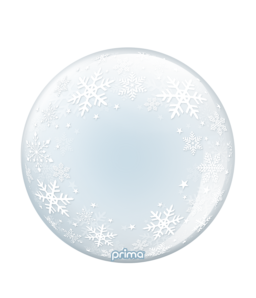 Prima White Snowflakes Sphere