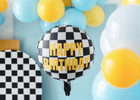 Party Deco Check Flag Happy Birthday Foil_1