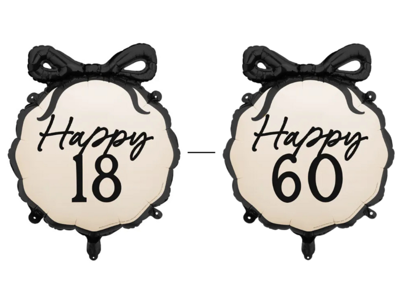 Party Deco Happy Birthday Bow Foil