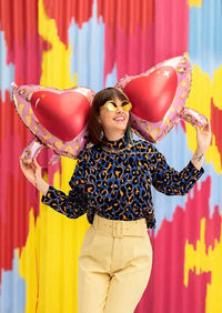 Party Deco Heart glasses Foil_1