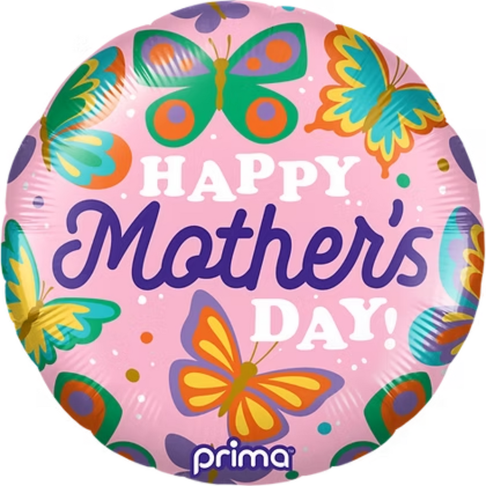 Prima Colourful Butterflies Happy Mother's Day Round