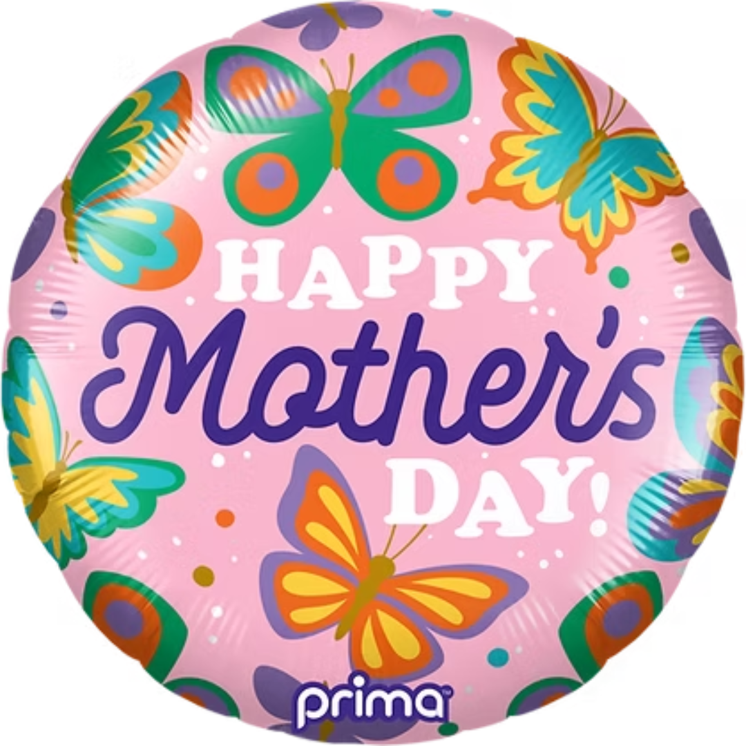 Prima Colourful Butterflies Happy Mother's Day Round