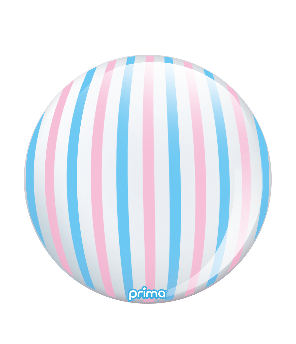 Prima Pink & Blue Stripe Sphere – Pro Balloon Shop