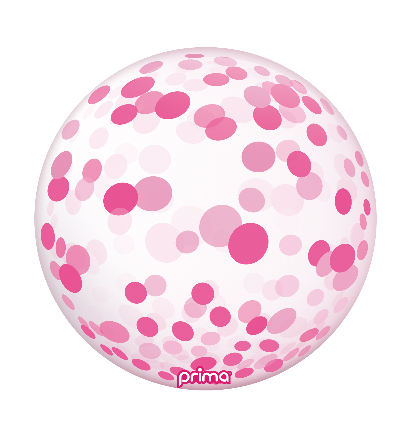 Prima Pink Confetti Sphere – Pro Balloon Shop