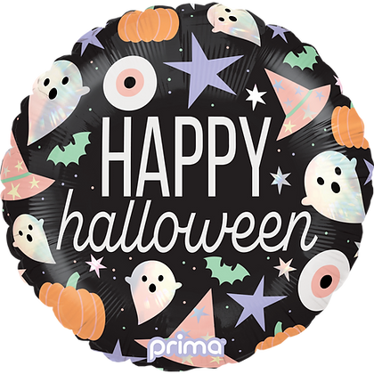 Prima Round Happy Halloween Holographic