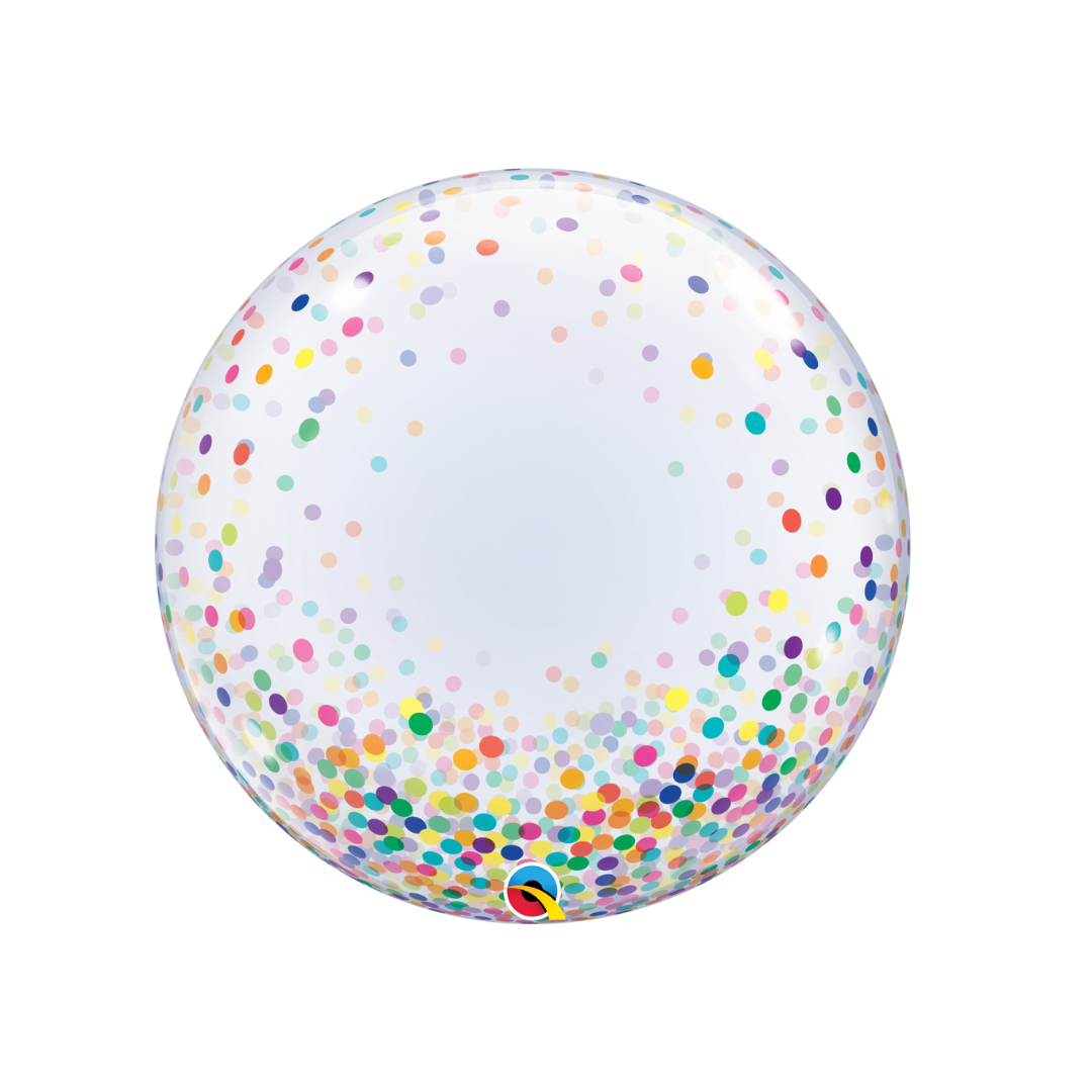 Qualatex Deco Bubble - Colourful Confetti Dots