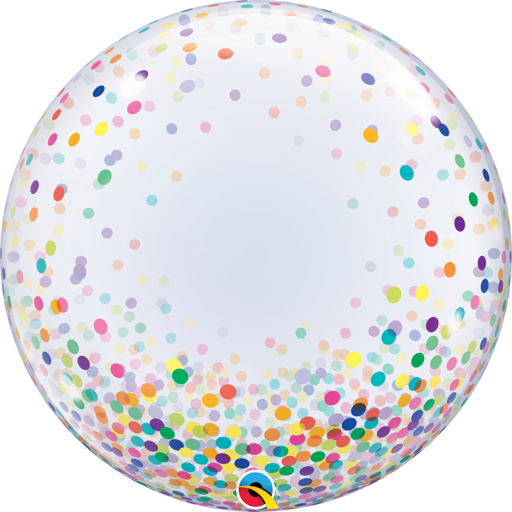 Qualatex Deco Bubble - Colourful Confetti Dots