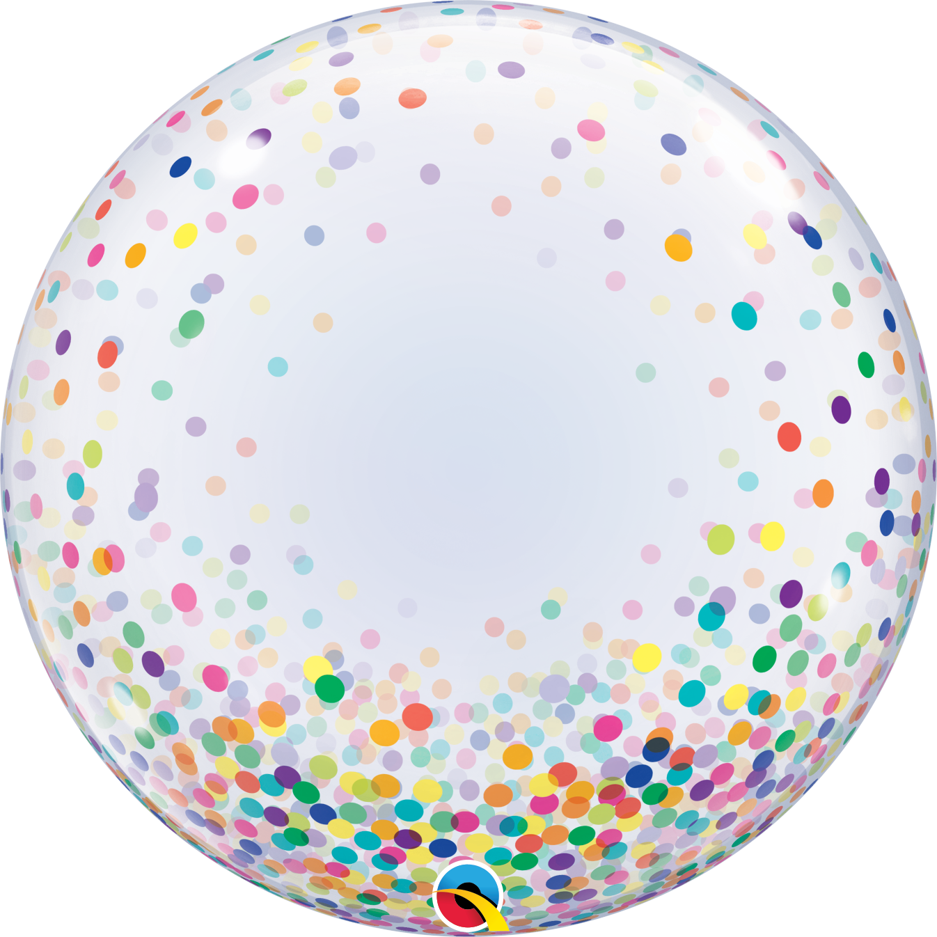 Qualatex Deco Bubble - Colourful Confetti Dots