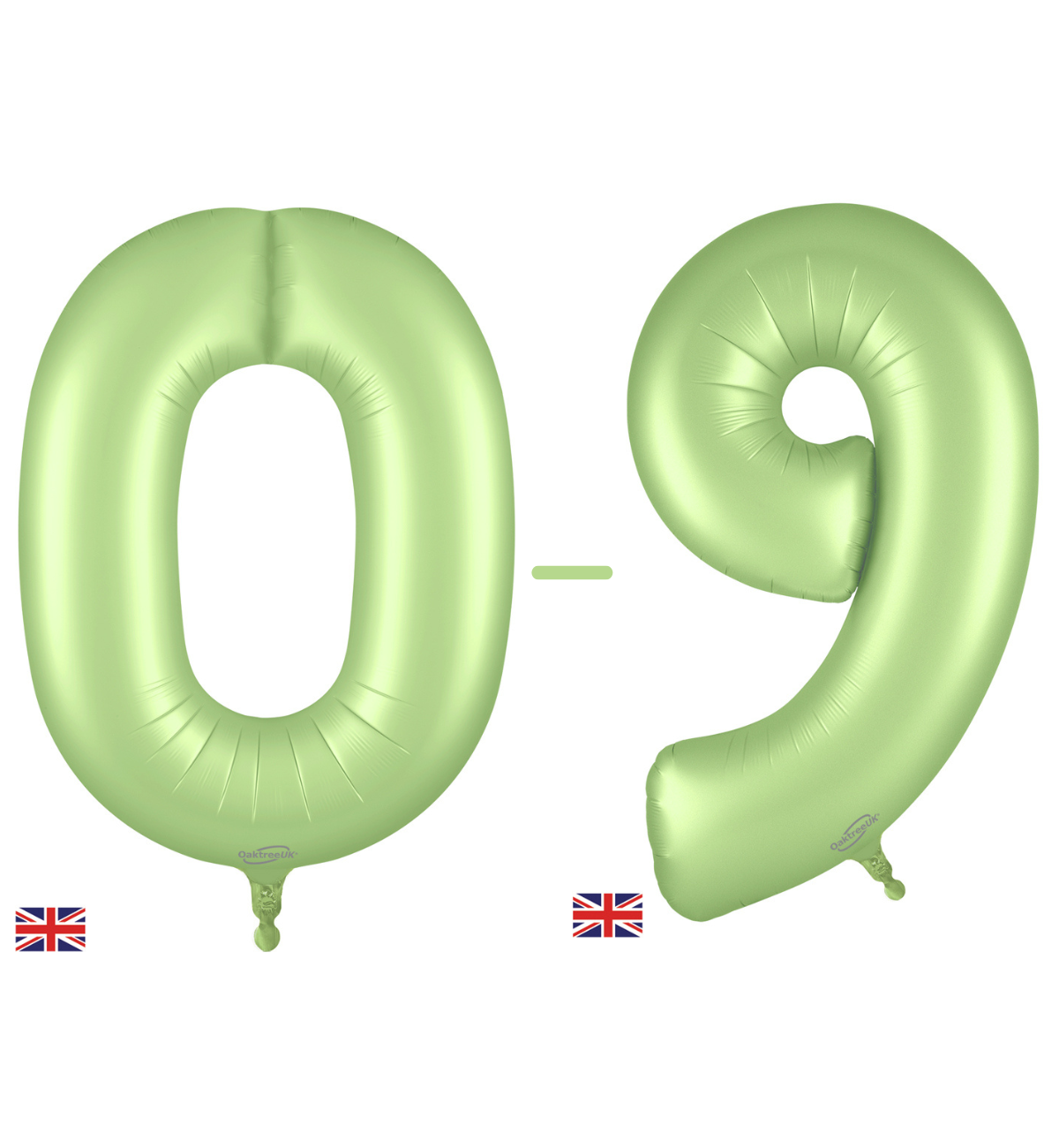Oaktree Pistachio Foil Numbers 0-9