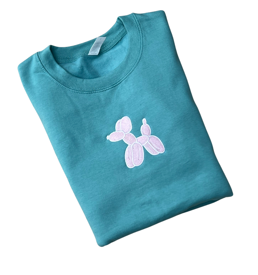 Balloon Dog Sweatshirt - Sea Foam