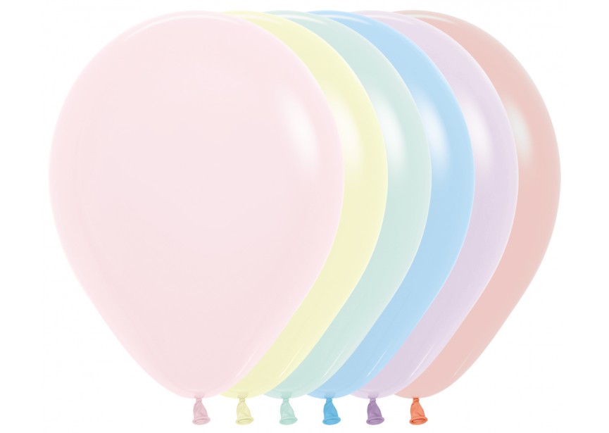 Sempertex Pastel Matte Assorted 12"