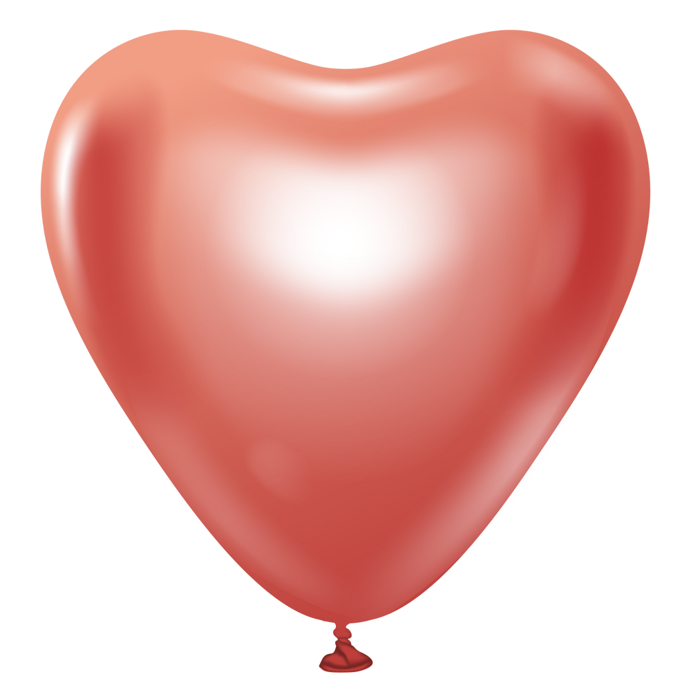 Kalisan Heart Mirror Chrome Red