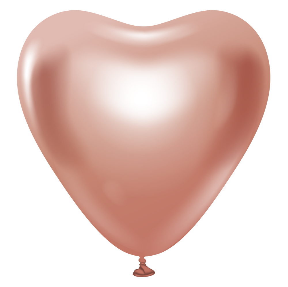 Kalisan Heart Mirror Chrome Rose Gold