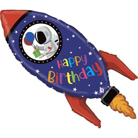 Betallic Birthday Rocket Foil