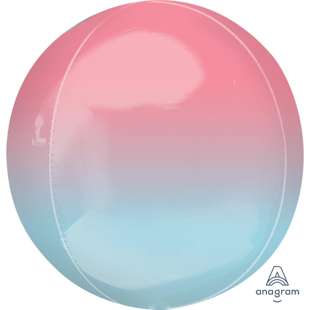 Anagram Ombre Pastel Pink & Blue Orbz Foil