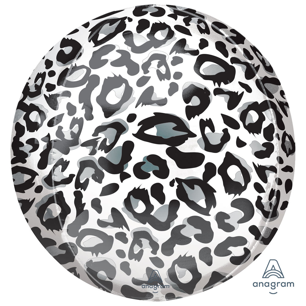 Anagram Animalz Snow Leopard Print Orbz Foil