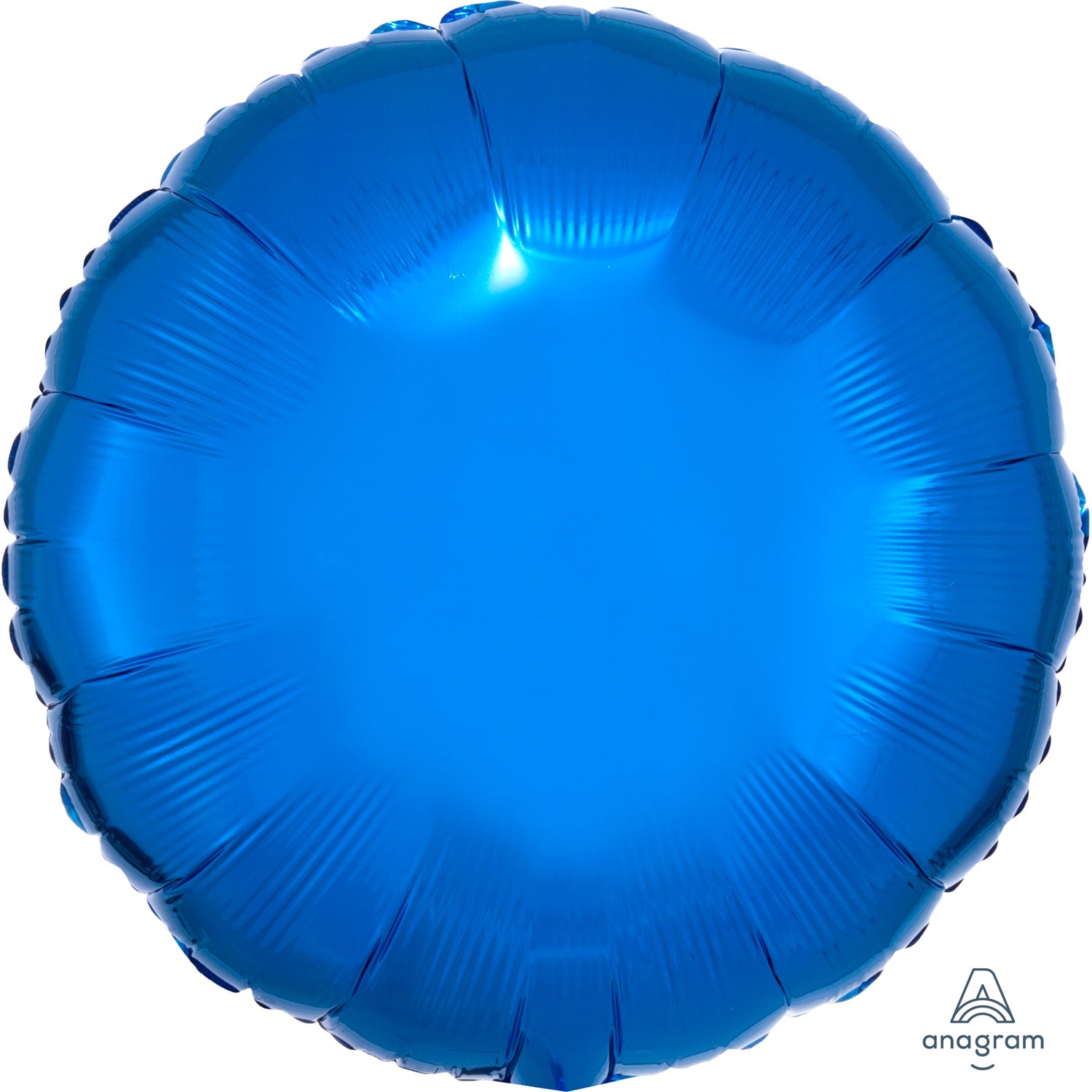 Anagram Metallic Blue Circle Standard Foil