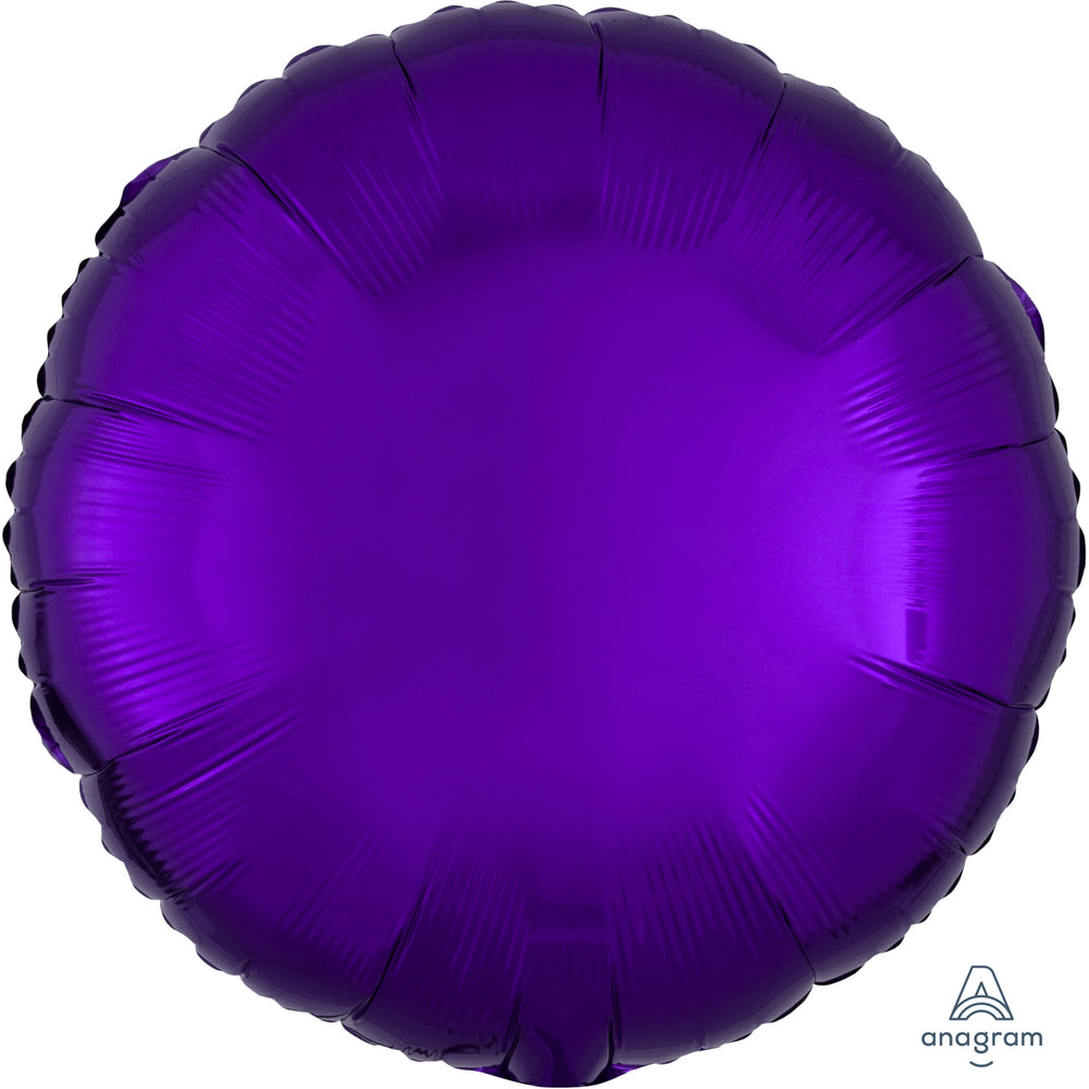 Anagram Metallic Purple Circle Standard Foil
