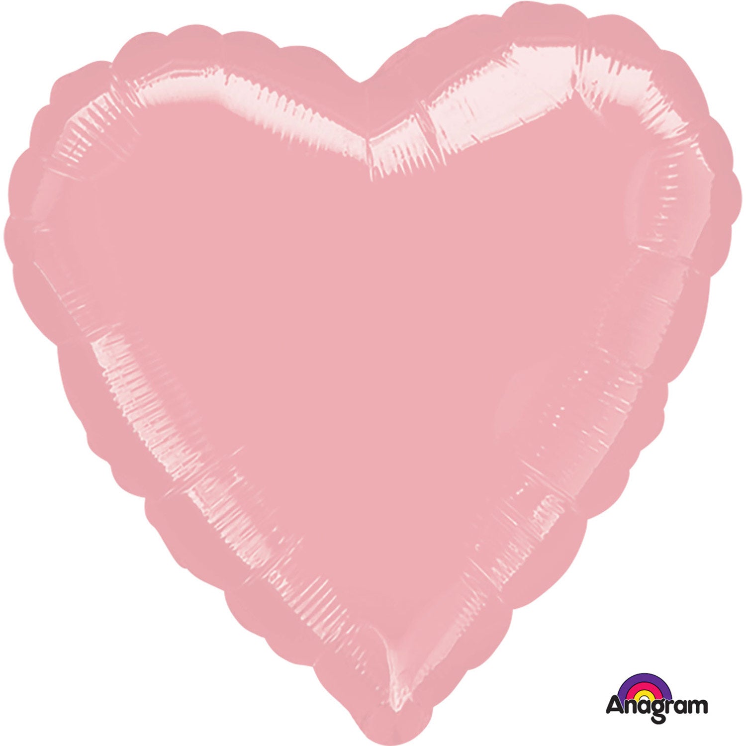 Anagram Metallic Pearl Pastel Pink Heart Standard Foil