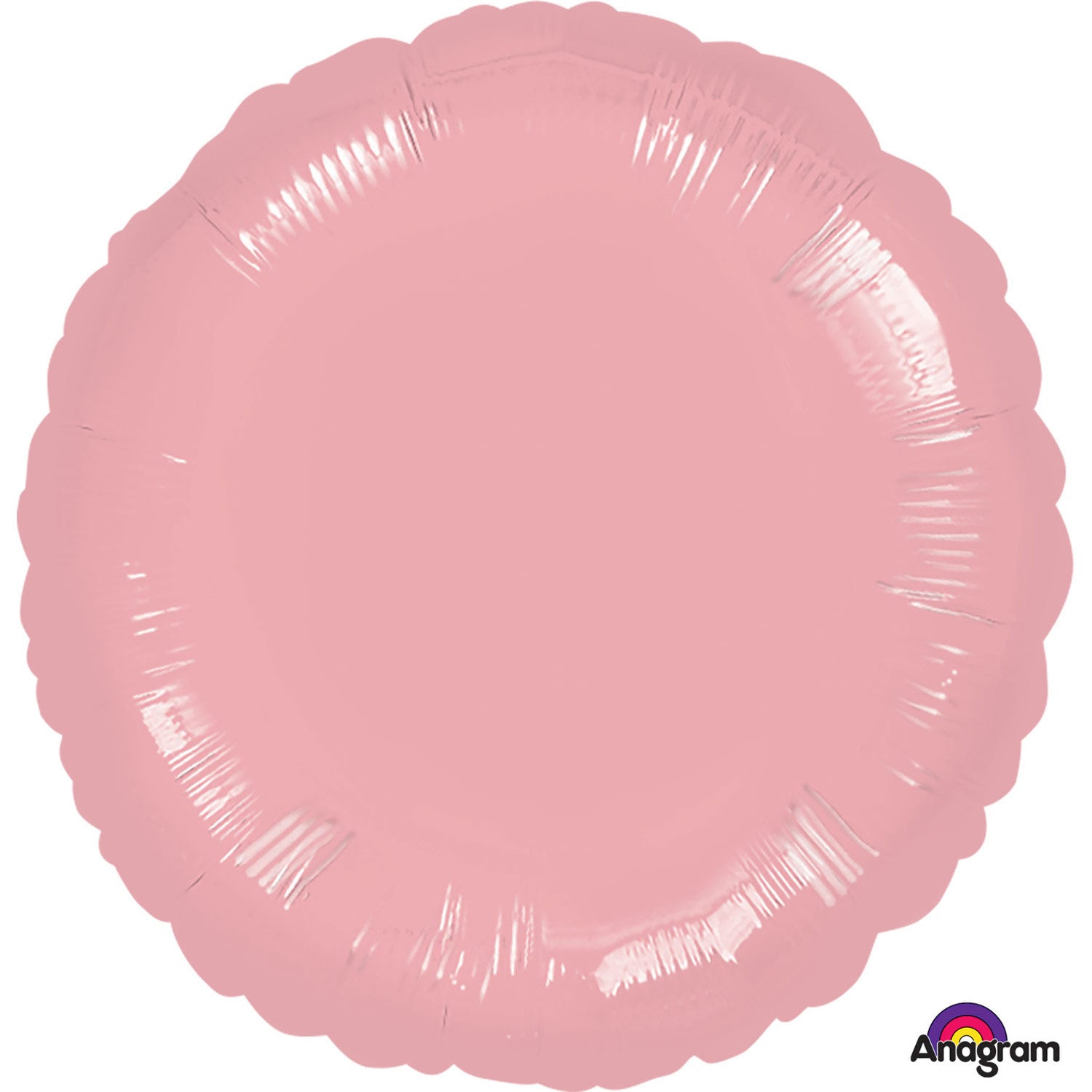 Anagram Metallic Pearl Pastel Pink Circle Standard Foil