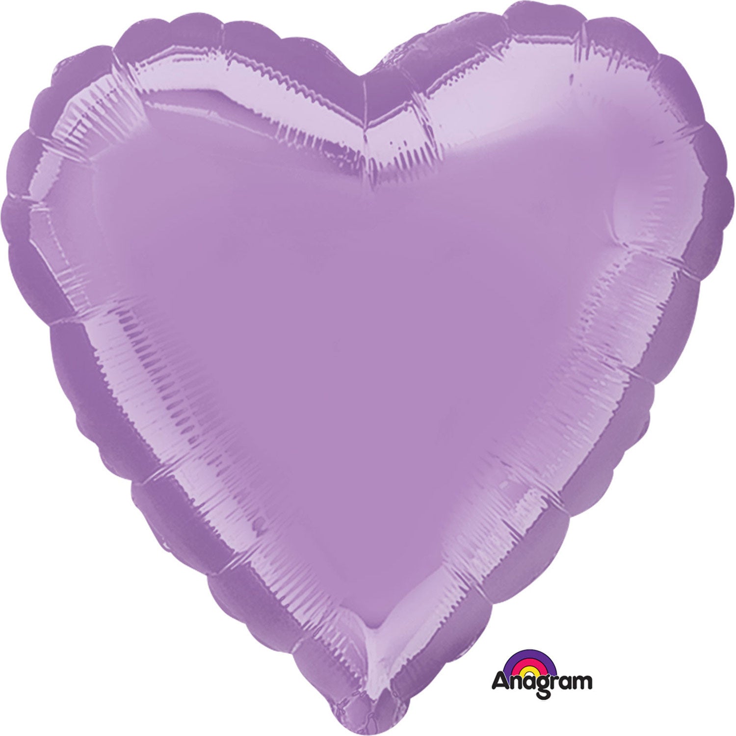 Anagram Metallic Pearl Lavender Heart Standard Foil