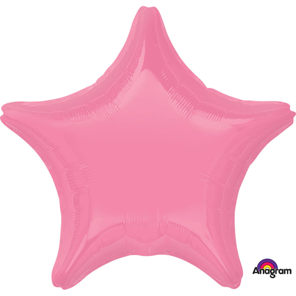 Anagram Bright Bubble Gum Pink Star Standard Foil