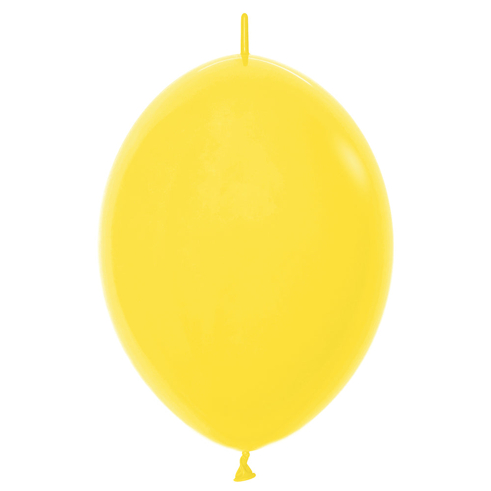 Sempertex Link-O-Loon Yellow Latex Balloons