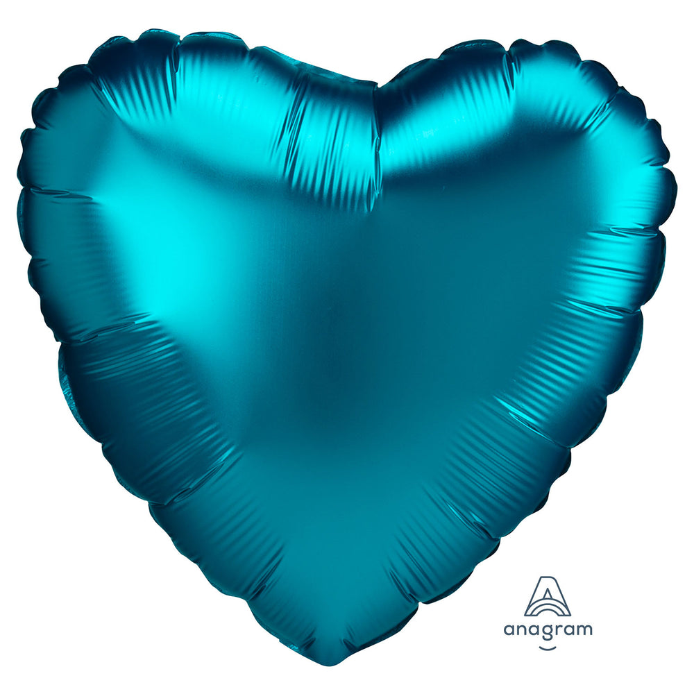 Anagram Aqua Heart Satin Luxe Standard HX Foil