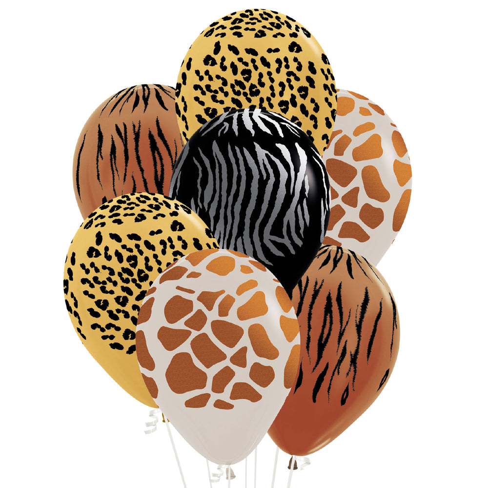 Sempertex Animal Print Fashion Metallic Latex Balloons